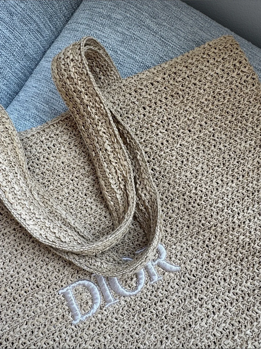 Dior Raffia Tote